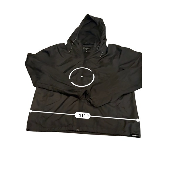 Billabong Mens Black Hooded‎ Lightweight Windbreaker Jacket Size M - Picture 5 of 9